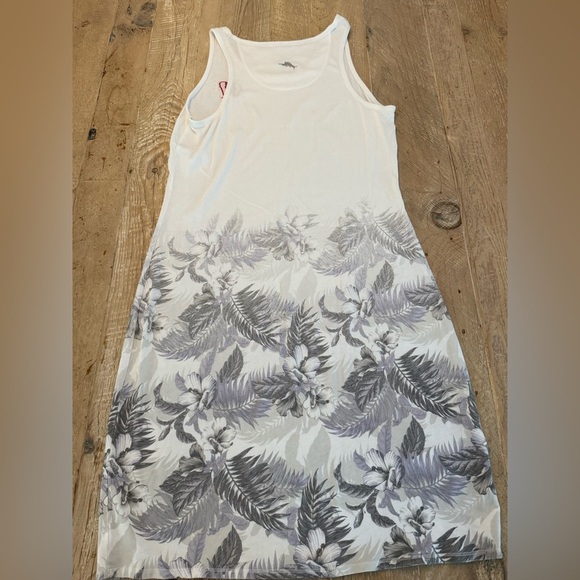 Women's Tommy Bahama White Wisconsin Badgers Floral Victory Dress Size L - Picture 8 of 9